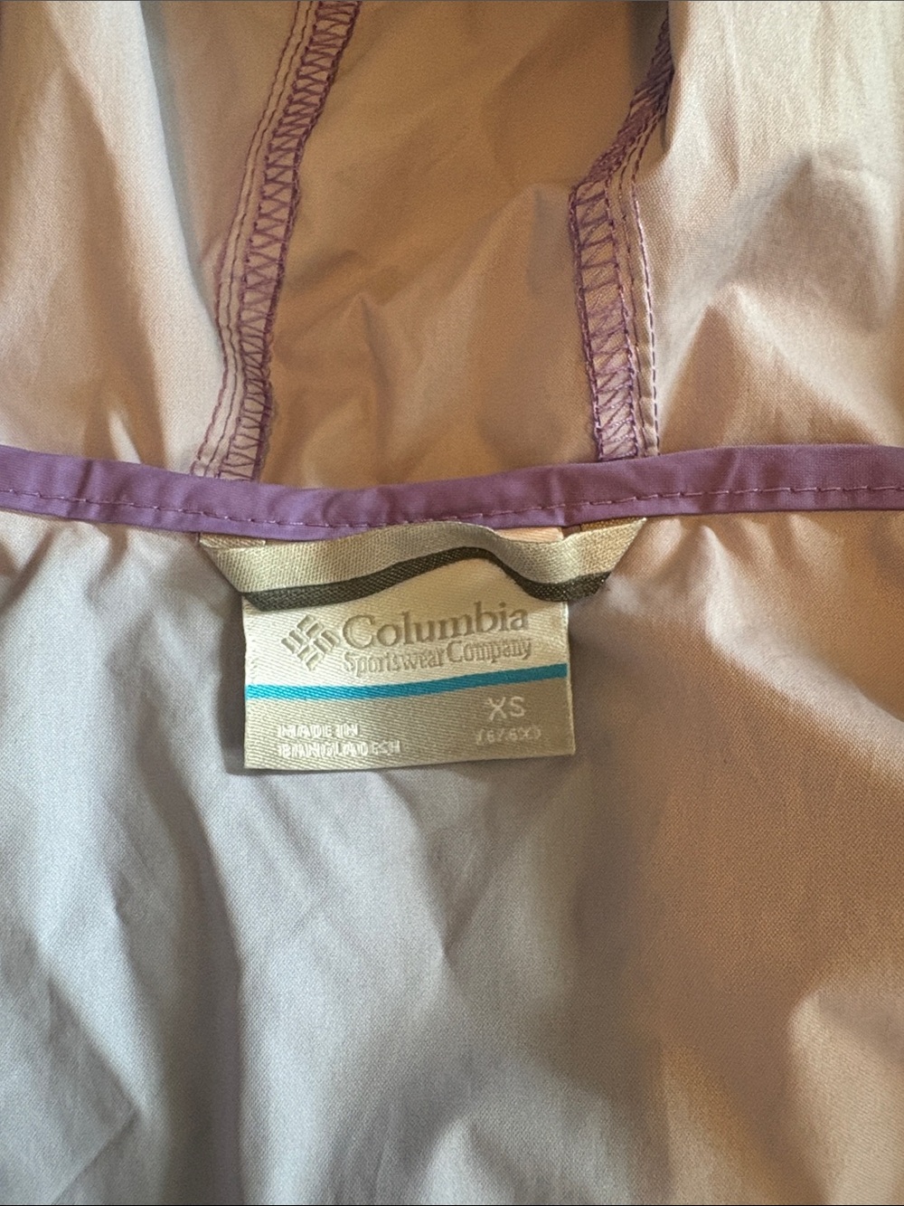 Columbia Purple Hooded Kids Raincoat - Picture 7 of 7